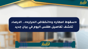 «سقوط أمطار» و«انخفاض الحرارة».. الأرصاد تكشف تفاصيل طقس اليوم في بيان جديد